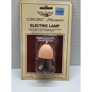 Vintage Concord Miniatures Electric Lamp 12 Volt